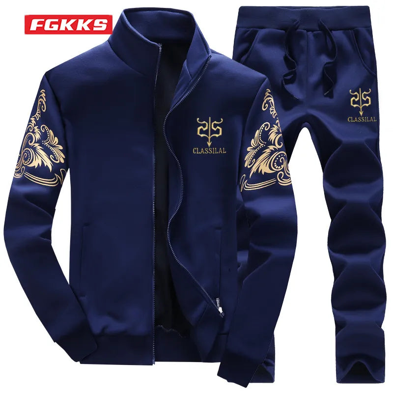 FGKKS 2023 Fashion Sports Men Sets Printed Hoodies