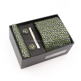 Gracefully Polyester Tie Set With Box Red Floral