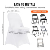 VEVOR 12 30Pcs Wedding Chair Covers Spandex Stretch