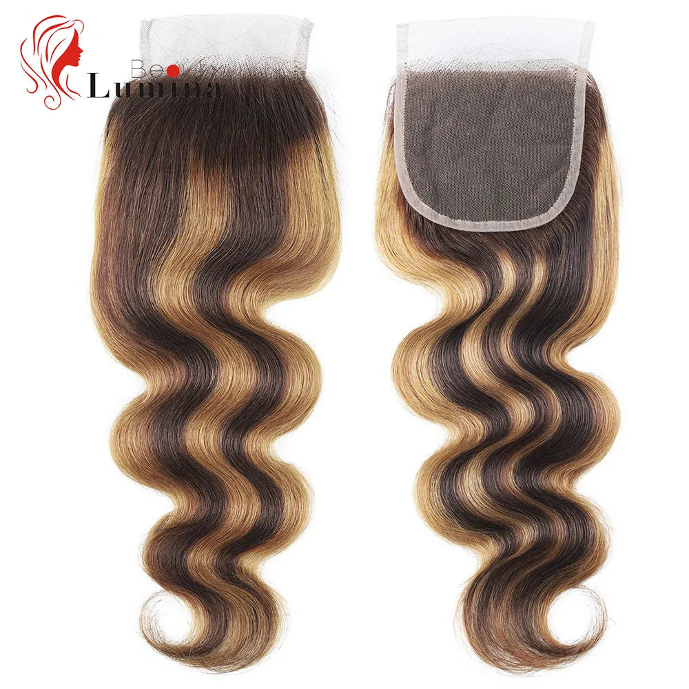 Highlight Body Wave Frontal Honey Blonde Ombre 13x4