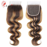 Highlight Body Wave Frontal Honey Blonde Ombre 13x4