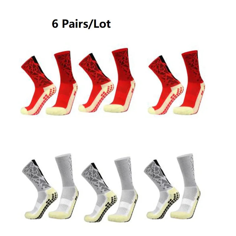 6 Pairs Football Socks Men Women Sports Socks