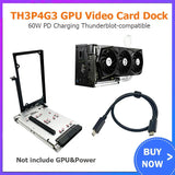 TH3P4G3 Thunderbolt-compatible GPU Video Card Dock Laptop to