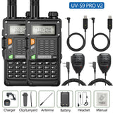 2PCS BaoFeng UV-S9 Pro V2 Walkie Talkie 10KM