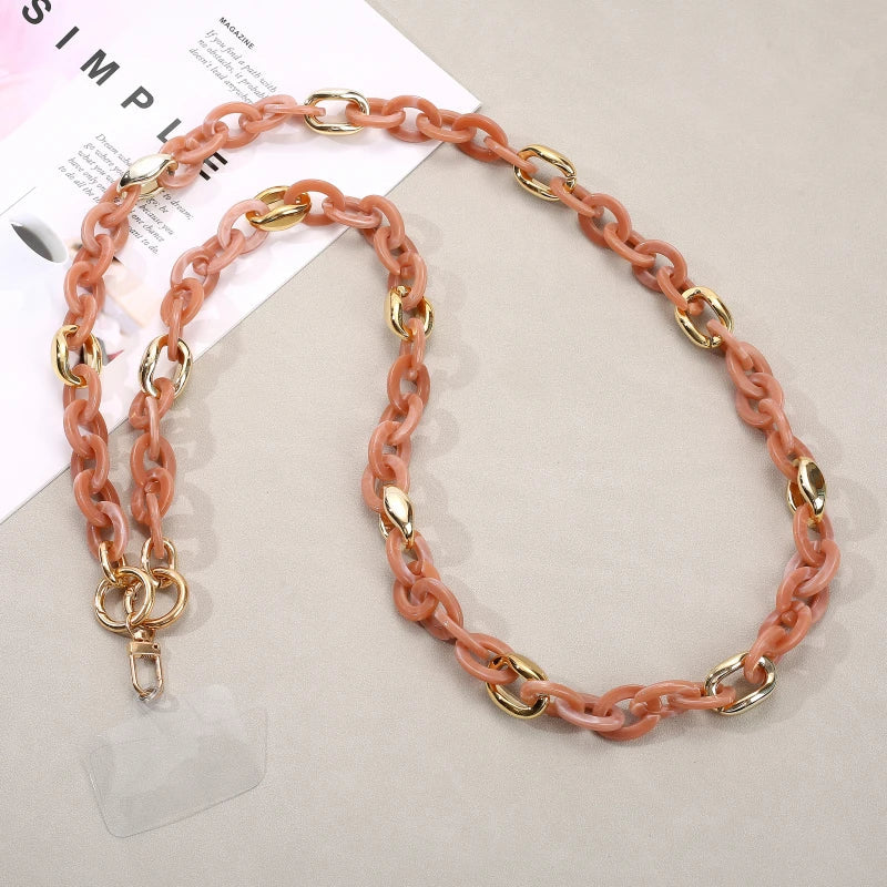Fashion 120cm Telephone Strap Long Style Acrylic Slant