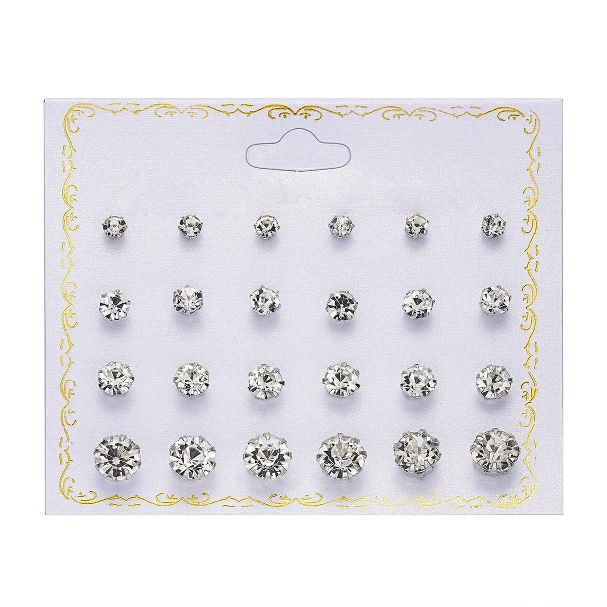 Faux Pearl Stud Earrings Set 15 Pairs Women's