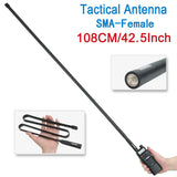 ABBREE CS Tactical Antenna SMA-Female Dual Band VHF