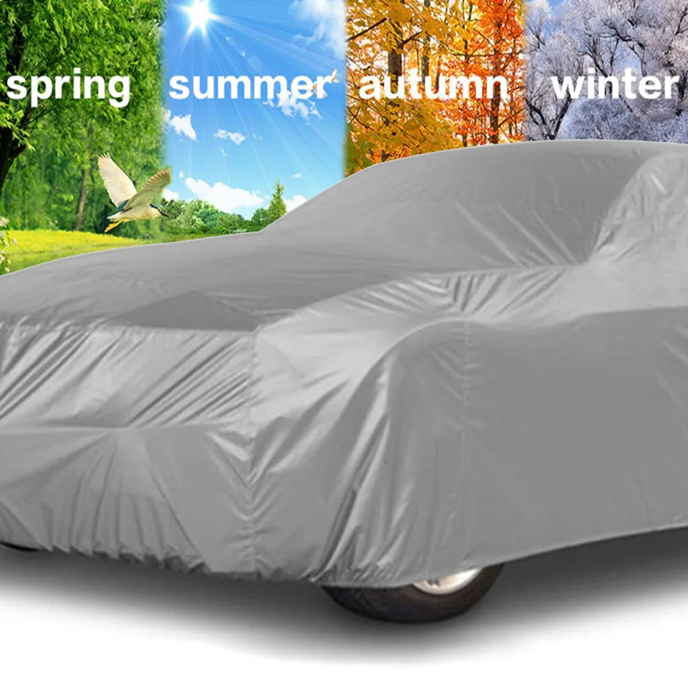 Waterproof Full Car Covers Sun Dust Rain Protection Universal SUV/Sedan Full Car Covers Rain Snow Auto Protective Cover