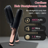 Electric Hair Brushes Multifunctional Cordless Hair Straightener Brush