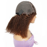 250% Density Brown Color Afro Kinky Curly 13x4