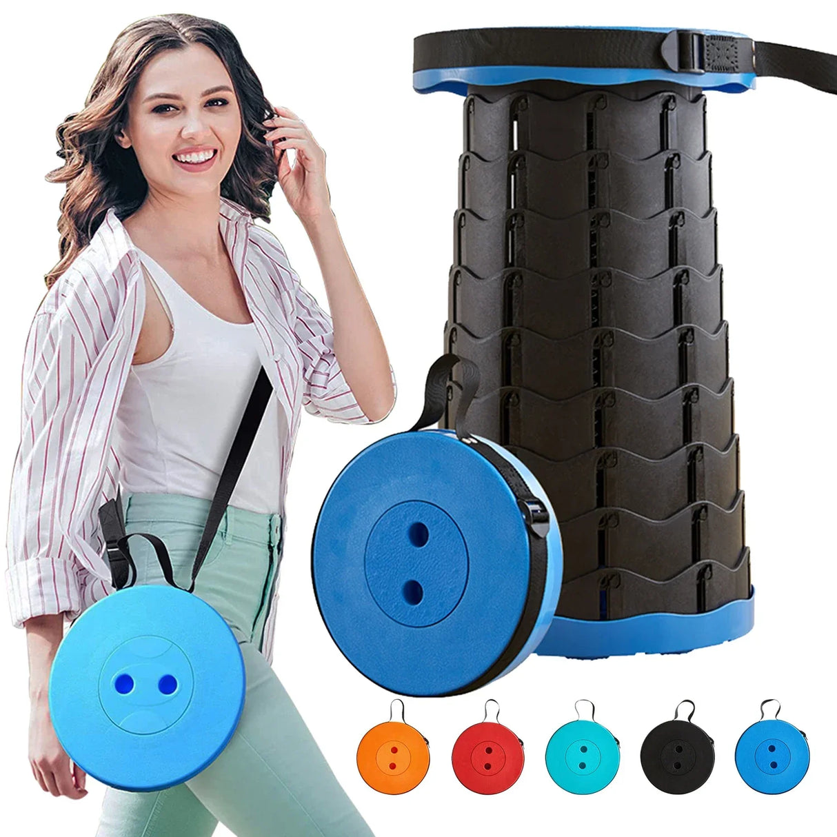 Portable Retractable Stool Outdoor Furniture Travel Chairs Stool