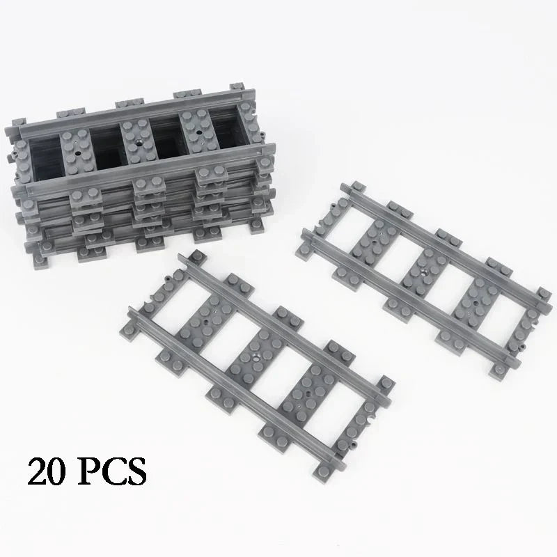 City Train Track Building Block Set 100PCS Soft