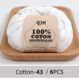 QJH 100% Cotton Yarn, Cotton Baby Sport Weight