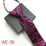 New Suit Business Zipper Tie for Man 48*7cm