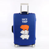 Luggage Protective Cover Bear Pattern Suitcase Dustproof Cover