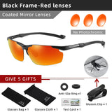 CLLOIO Top Quality Aluminum Polarized Photochromic Sunglasses Men