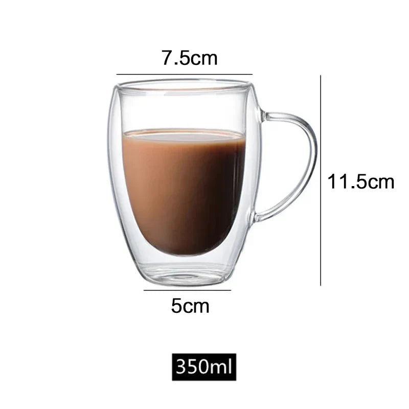 2023 New Simplicity Glass Cup Coffee Drinkware Insulation