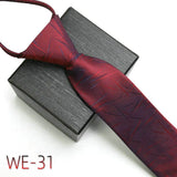 New Suit Business Zipper Tie for Man 48*7cm