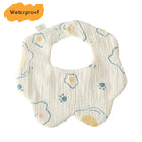 New Thickened 7 Layers Cotton Waterproof Baby Bibs