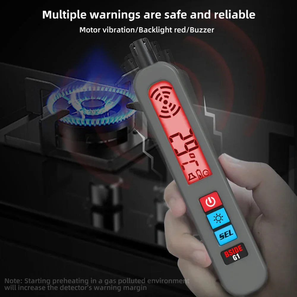 BSIDE Gas Leak Detector Combustible Natural Co2 Flammable