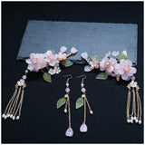 Chinese Hanfu Hair Accessories Set Long Fringed Vintage