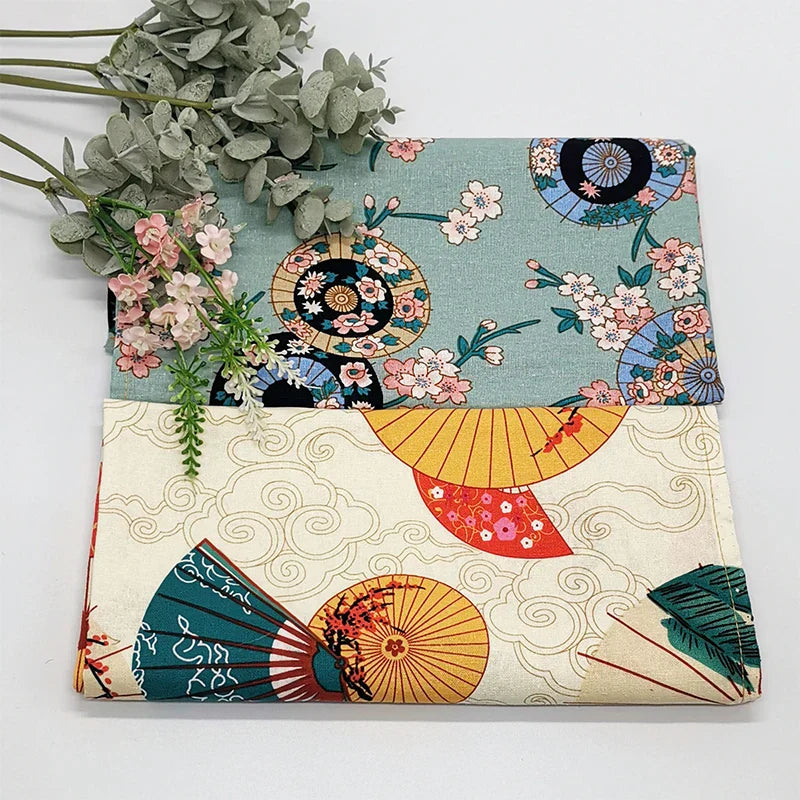 70x7090x90cm Japanese Handkerchief Furoshiki Double Side Floral Print