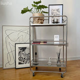 Metal Shelf Ins Modern Style Multi-layer Floor Removable