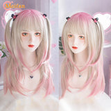 MEIFAN Long Lolita Ombre Harajuku Wig With Bang