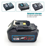 BL1860 6AH For Makita 18V Battery Power Tools