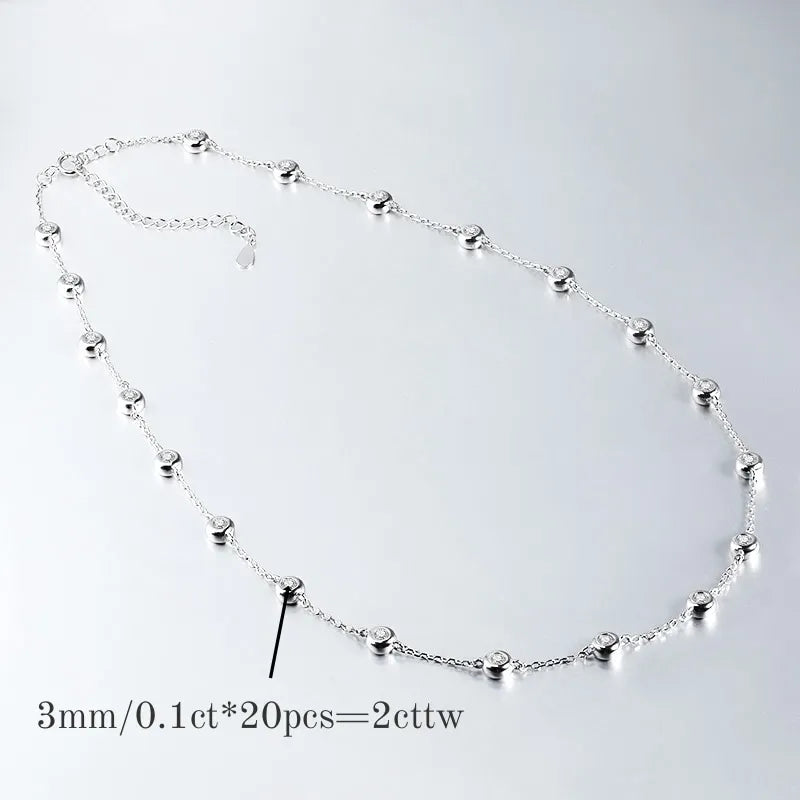 TBCYD 3mm 0.5cttw D Color VVS1 Moissanite Bracelet