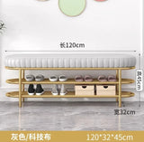 Nordic Shoe Bench Soft Cushion Multifunctional Shoe Rack