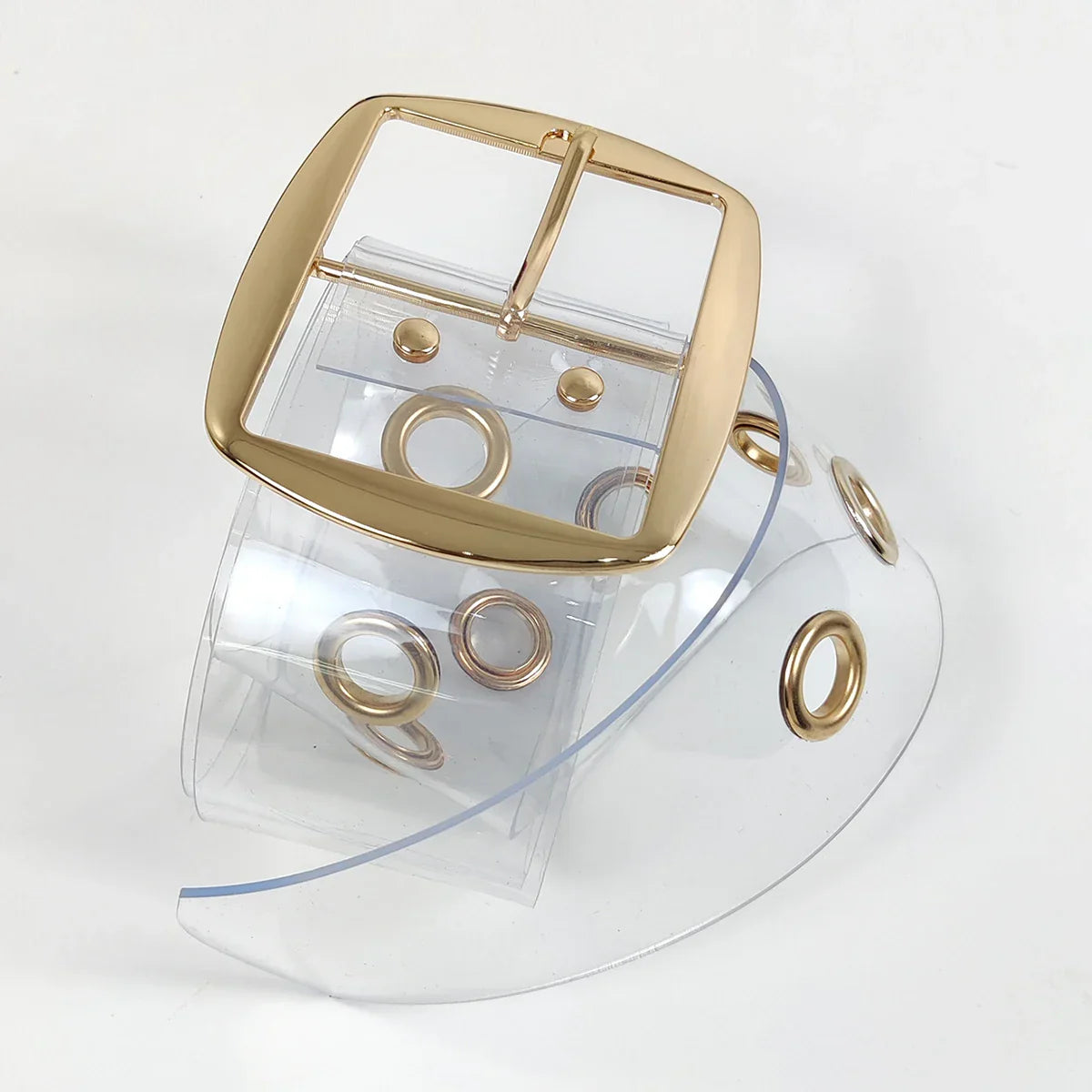 Designer White Clear Belts For Women High Quality