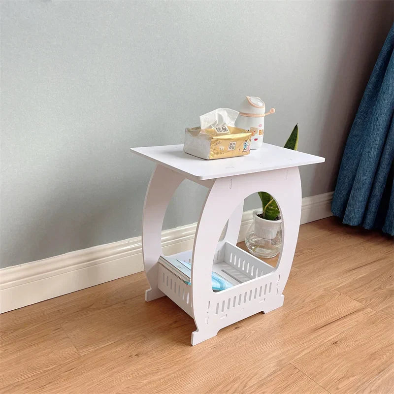 European Style Bedside Modern Minimalist Mini Storage Rack