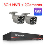 Techage 8CH 5MP 8MP Security Camera System 4K