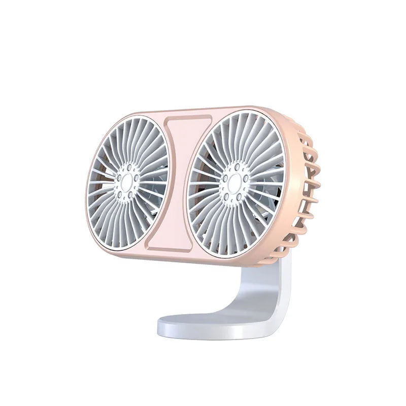 Car Fan New Dualhead USB Electric Fan Multifunction