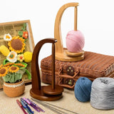 Wooden Yarn Holder Spinning Knitting Tools Crochet Yarn