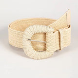 Bohemian Style Hand-woven Black and White Round Buckle