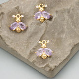 GUFEATHER ME34,jewelry accessories,18k gold rhodium plated,copper,zircons,hand made,charms,jewelry making,diy