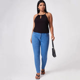 Plus Size Sexy Hater Neck Summer Casual Top