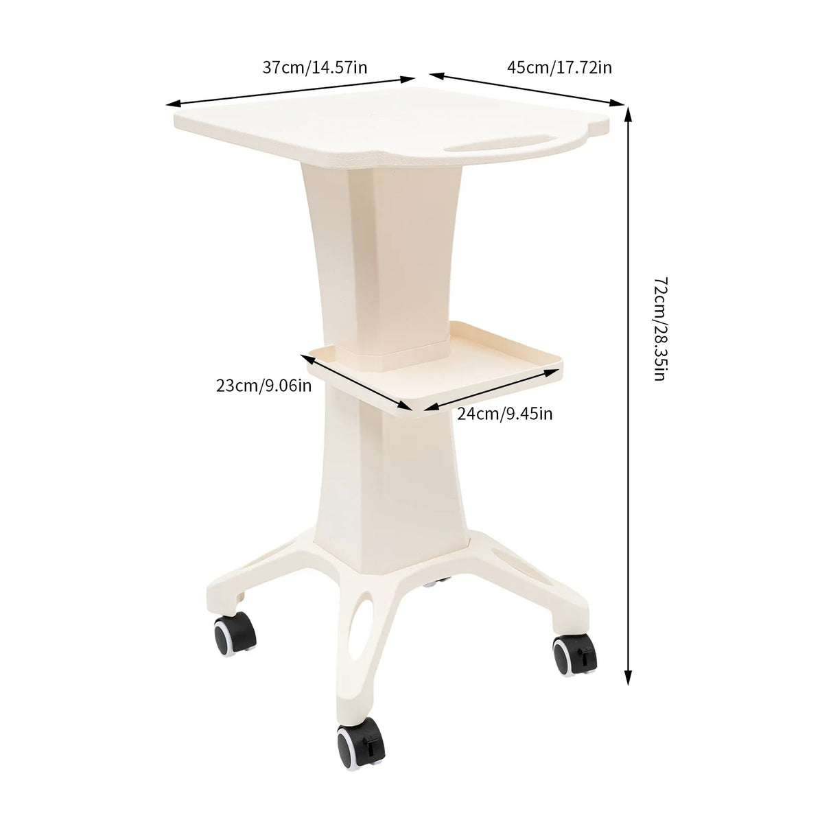 Salon Trolley Stand Rolling Cart Beauty Wheel Holder