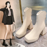 High Heels Short Boots Women Fashion Shoes Autumn