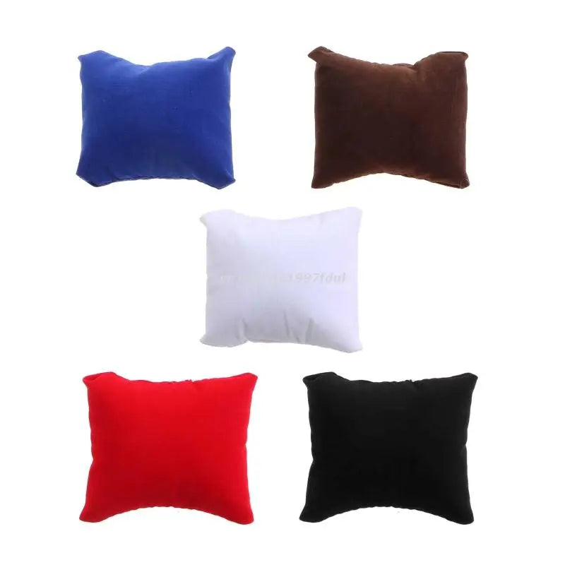 10 Pcs Velvet Bracelet Pillow Multicolor Jewelry Pillow