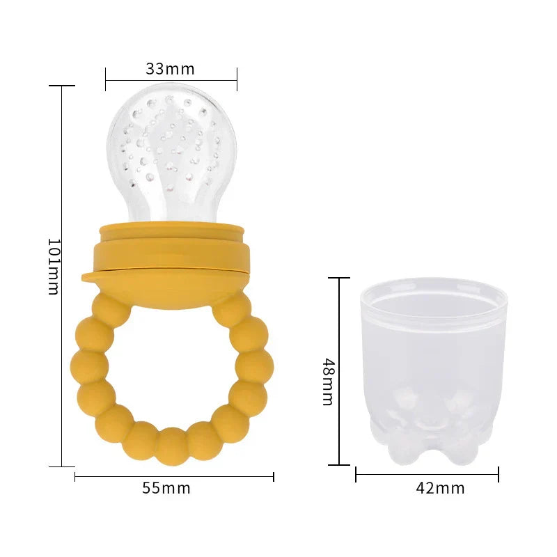 Baby Pacifier Fruit Feeder Baby Silicone Mesh Bag