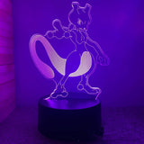Pokemon Pikachu Charizard Anime Figures 3D Led Night