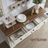 OKD Farmhouse Buffet Cabinet, 54" Coffee Wine Bar