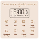 Digital Alarm Clock Table Electronics Wall Temperature Humidity