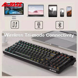 AJAZZ AK992 Mechanical Keyboard Bluetooth 2.4G Wireless RGB