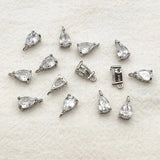 New Arrival! 8x5mm 100pcs Crystal Micro inlay Drop