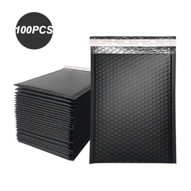 100 Pcs Black Bubble Mailer Bubble Padded Mailing