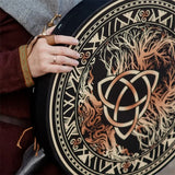 25CM Shaman Celtic Drum Vintage Pirate Musical Instrument